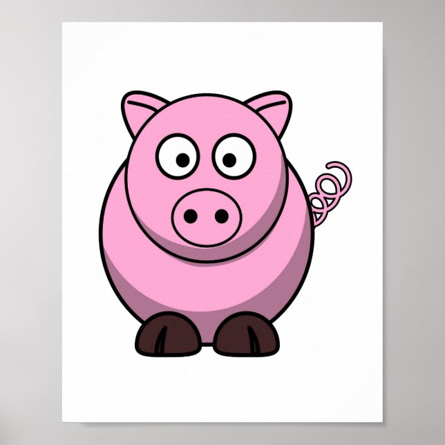 Pig Print - Cartoon Image (Front)