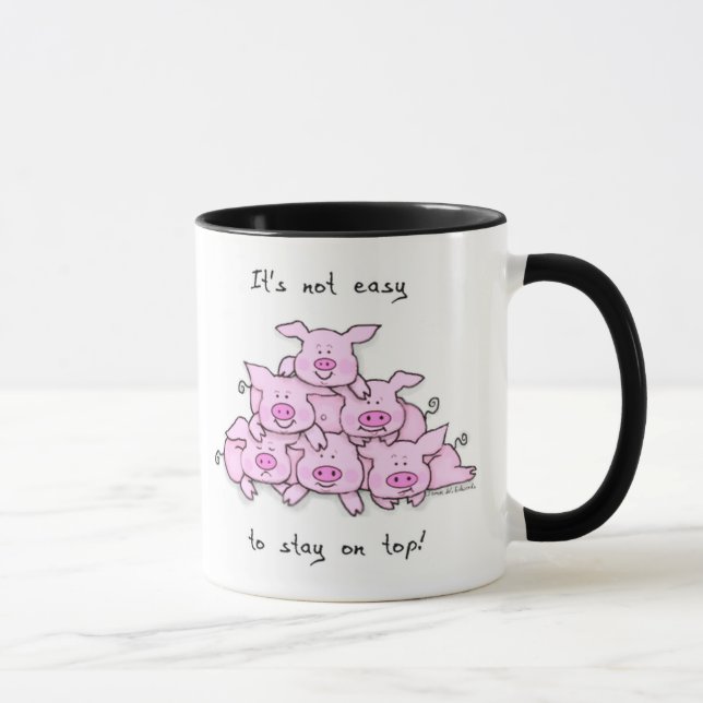 Pig Pyramid Coffee Mug (Right)