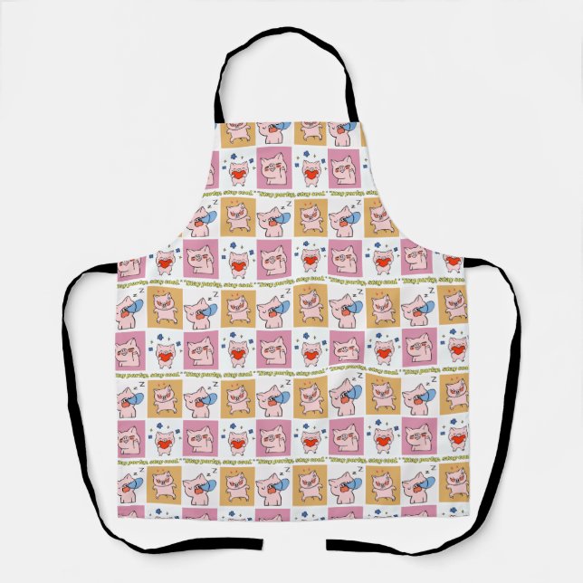 pig quote faces apron (Front)