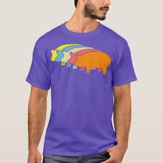 pig retro pig pigs farm Premium T-Shirt