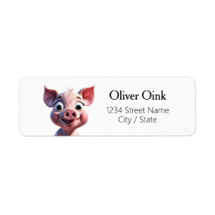 Pig Return Address Labels