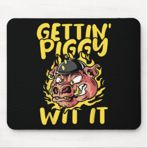 Pig Roast Byrbecue Getting Piggy Wit It Bbq  Mouse Pad