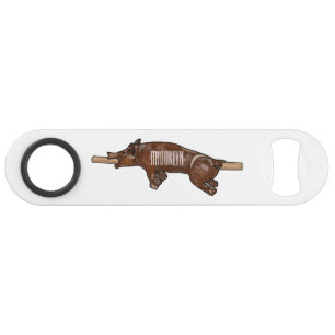 Pig roast / hog roast cartoon illustration bar key