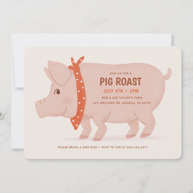 Pig Roast Invitation (Front)