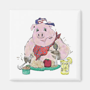 Pig Roast Magnet