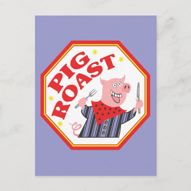 Pig Roast Postcard (Front)