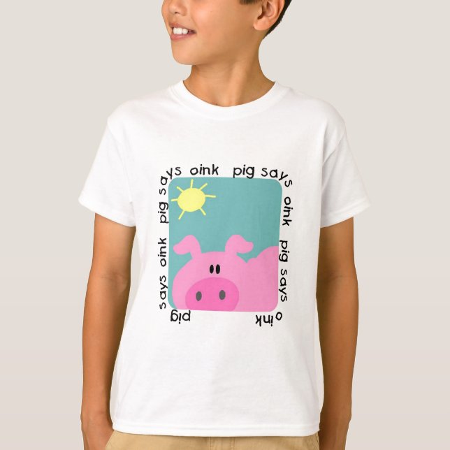 Pig Says Oink T-shirts and Gifts (Front)