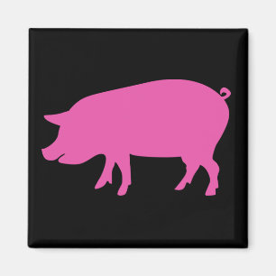 Pig Silhouette Magnet