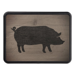Pig Silhouette Trailer Hitch Cover