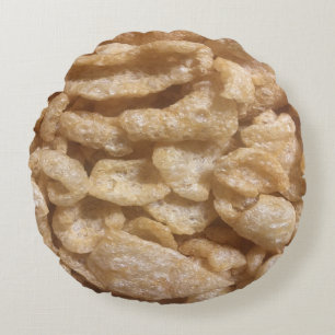 Pig Skins Round Pillow
