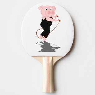 Pig Skipping Ping Pong Paddle