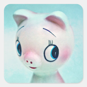 Pig Square Sticker