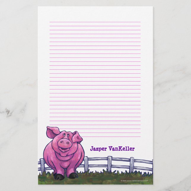 Pig Stationery (Front)