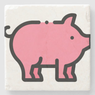 Pig Stone Coaster