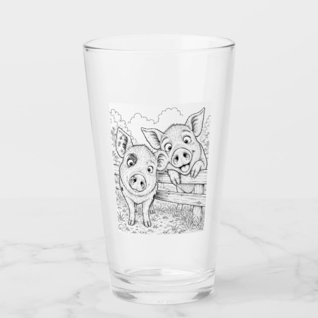 Pig-tastic Pals Glass (Front)