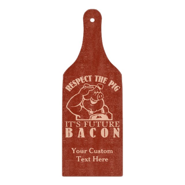 PIG TO BACON custom colour cutting board (Front)