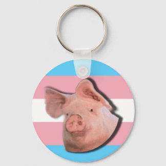 Pig trans pride Keychain