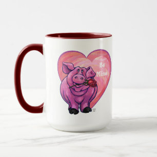Pig Valentine's Day Mug