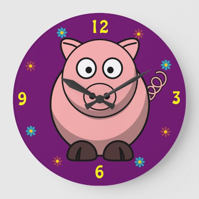 Pig Wall Clock (Front)