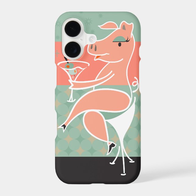Pig with Martini (Back)