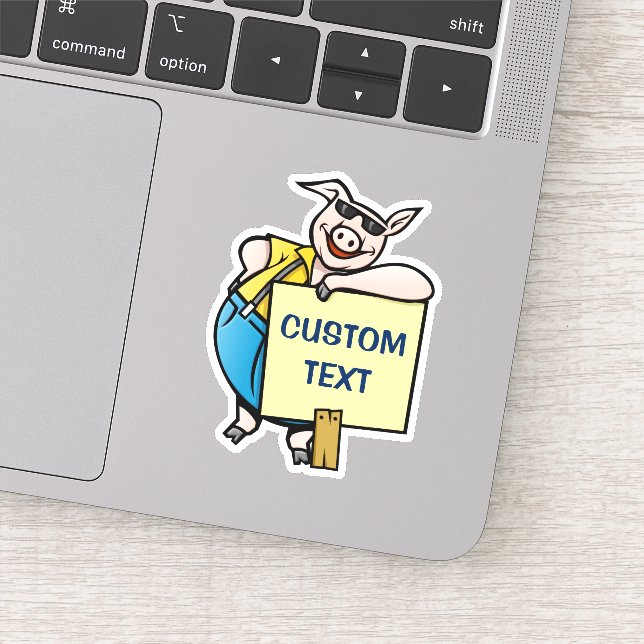 Pig with Sign (Detail)