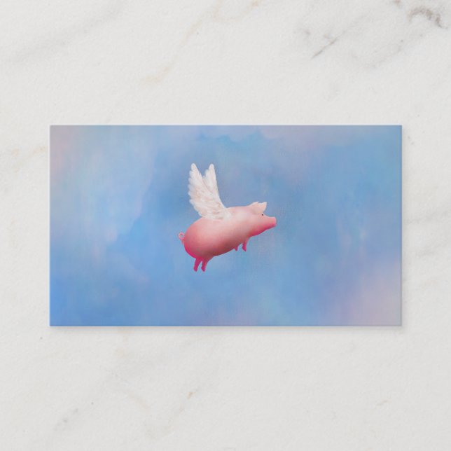 Pig with wings business cards (Front)