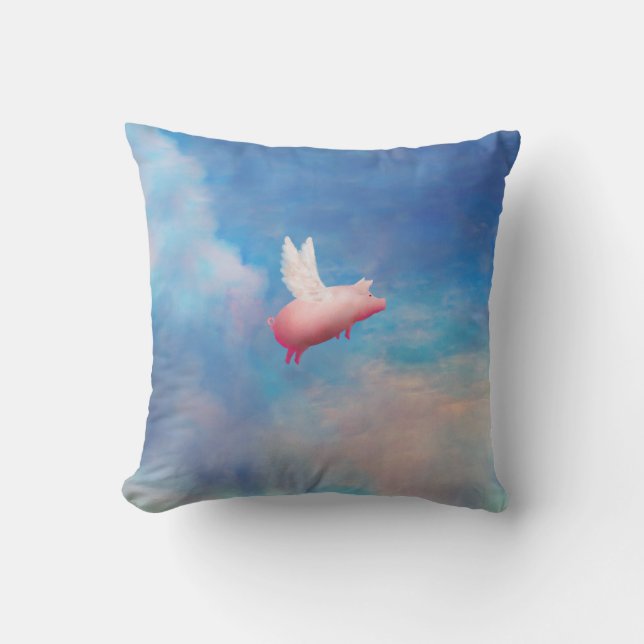 pig with wings pillow (Front)