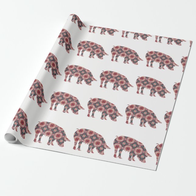 Pig Wrapping Paper (Unrolled)