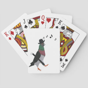Pigeon About Town Funny Playing Cards