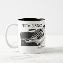 Pigeon Business Mug - Right Handed