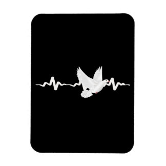 Pigeon Carrier Pigeon Heartbeat Magnet