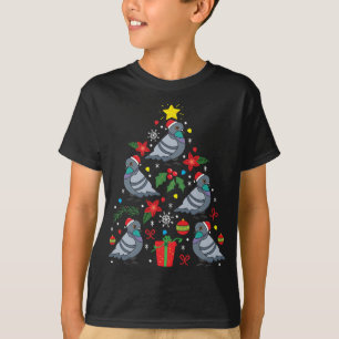 Pigeon Christmas Ornament Tree Funny Xmas Gift T-Shirt