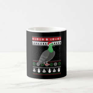 Pigeon - Christmas Pigeon Ugly Christmas Coffee Mug