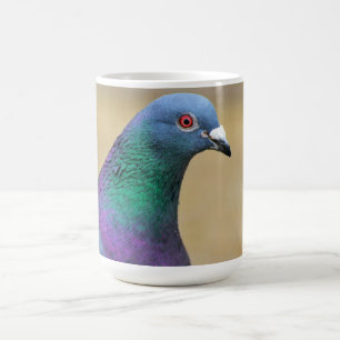 pigeon Colourful Feather Bird Photography Portrait Coffee Mug