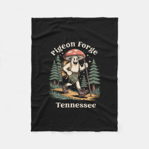 Pigeon Forge Tennessee Hiking Mushroom Vacation  Fleece Blanket
