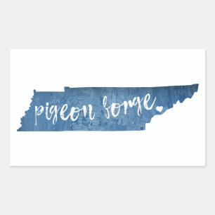 Pigeon Forge Tennessee Wood Grain Sticker