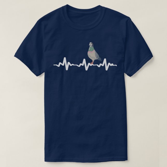 Pigeon Heartbeat 12 T-Shirt (Design Front)