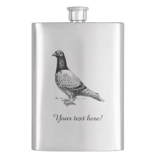 Pigeon Hip Flask