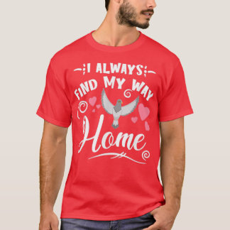 Pigeon Homing Fancier Trainer Gift American Racing T-Shirt