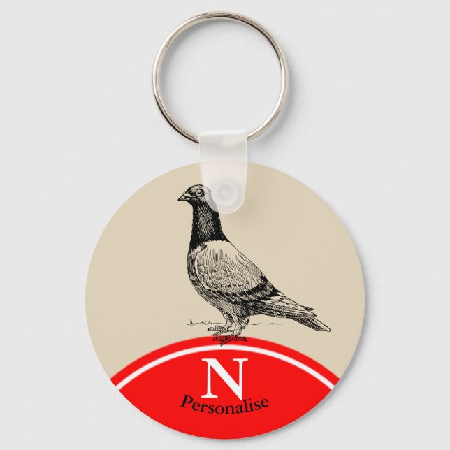 Pigeon Keychain (Front)
