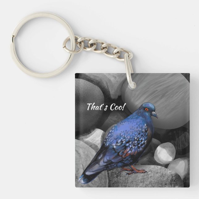 pigeon  keychain (Front)