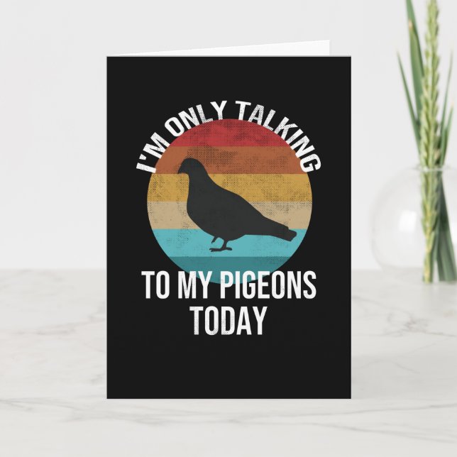 Pigeon Lover | Pigeon Breeder Pigeon Whisperer Card (Front)