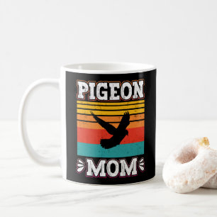 Pigeon Mom Bird Fly Animal Cute Pigeon Birds Retro Coffee Mug