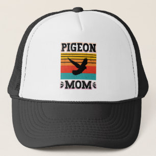 Pigeon Mom Bird Fly Animal Cute Pigeon Birds Retro Trucker Hat