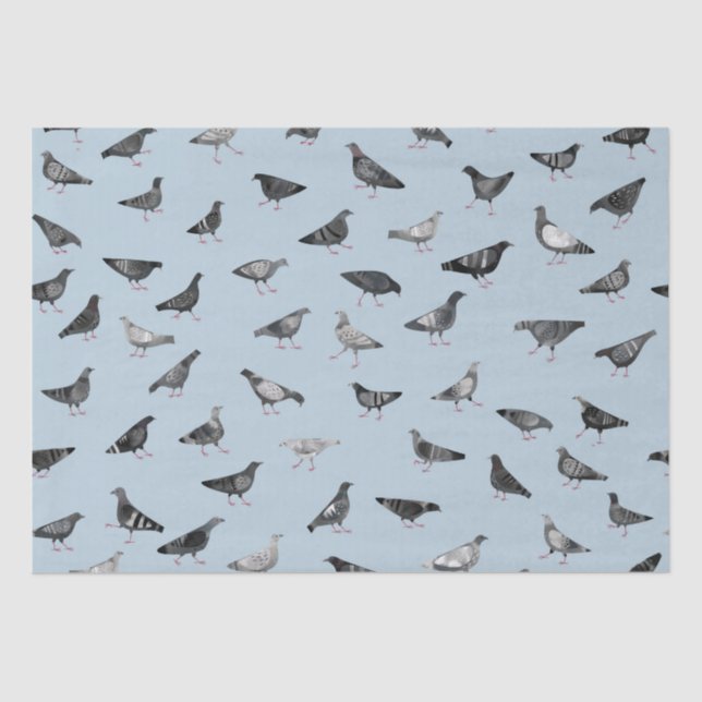 Pigeon Pattern Tissue Paper (Front)