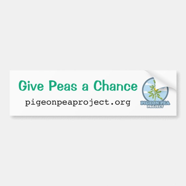 Pigeon Pea Project Bumper Sticker (Front)