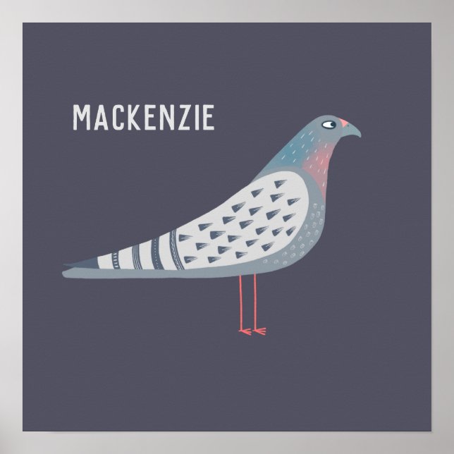Pigeon Personalized Poster (Front)