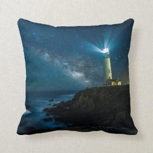 Pigeon Point Light Station, Ca Throw Pillow