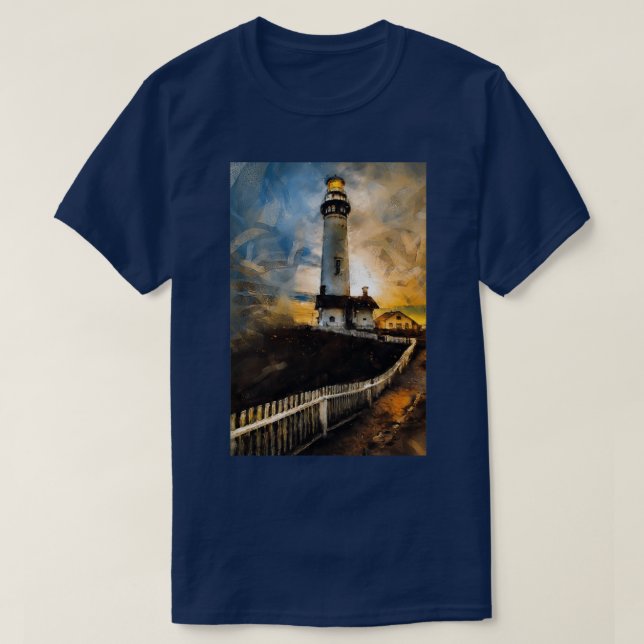 Pigeon Point Lighthouse 8 2 T-Shirt (Design Front)