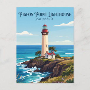 Pigeon Point Lighthouse California Postcard